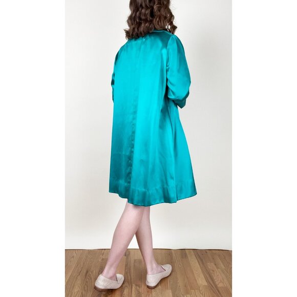 Vintage Matching Mini Dress Overcoat Jacket Coat Coordinating Set Preppy 60s 70s - Picture 2 of 8